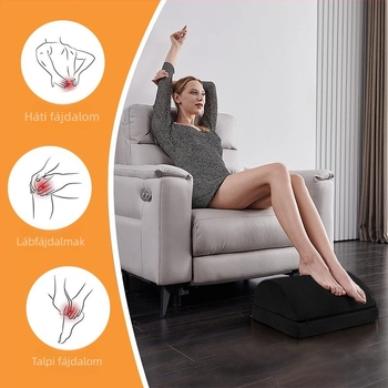 Kétszintes, állítható magasságú láb párna teardrop alakú, csúszásmentes aljzattal, memory cotton maggal, levehető és mosható