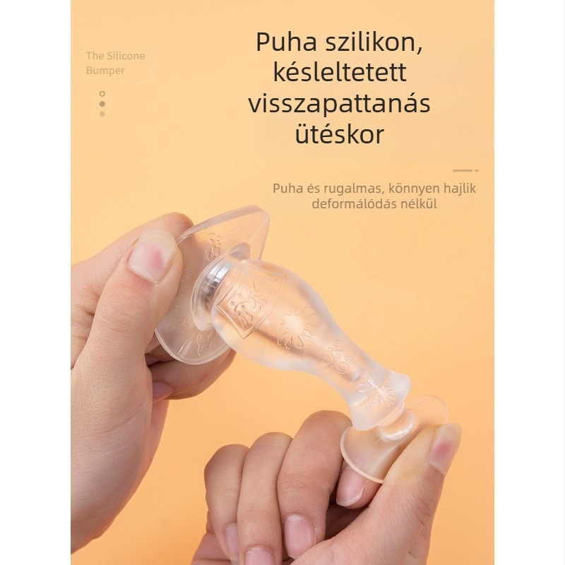 PVC ajtóstop, falra szerelés, Regular modell, modern minimál stílus