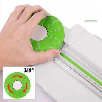 Többfunkciós papírvágó 12 az 1-ben modellel és egyenes pontozott vonalas bevágási útmutatóval, kézi működés, A4