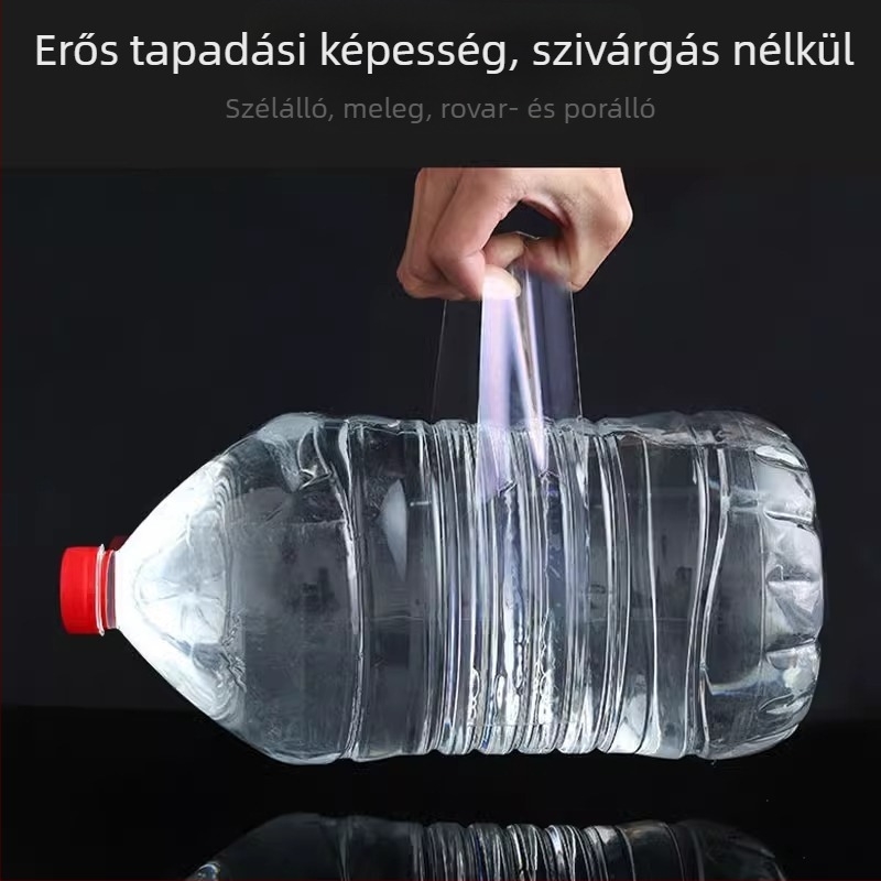 Ajtó- és ablaküreg tömítő szalag, PE bázis, magas viszkozitású akril ragasztó, 0,15 mm vastagság, szélálló sorozat