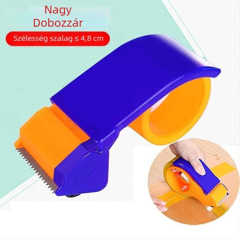 Átlátszó csomagoló szalagvágó – logónyomás, modell 4.8/6.0, feldolgozás testreszabása