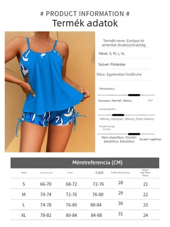 Két részes bikini melltartó párnával, nyomtatott női fürdőruha, poliészter-spandesz 82/18, gyors száradás, magas rugalmasság