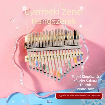 Kalimba Hua Shu, átlátszó modell, 21-hangú