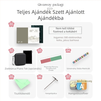 Kalimba Hua Shu, átlátszó modell, 21-hangú