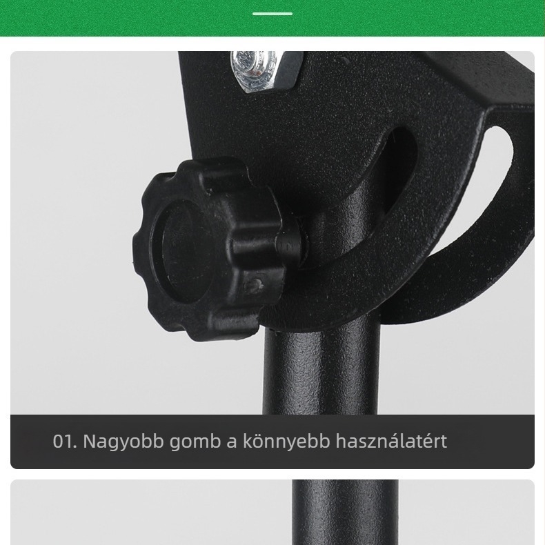 Gyakorló dob tartó táskával és ütőpanellel, fém kivitel, Asanasi