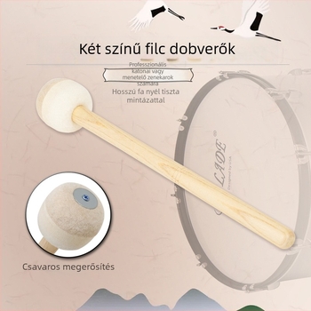 Dobütő filc fejjel, MD175, fa erezetes felület, fa nyél
