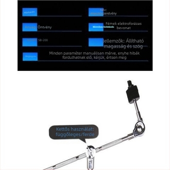 IPUSEN XCJ Oblique Cymbal Rack, ötvözetből, állvány dobokhoz