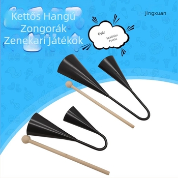 Orff ütőhangszer - Dupla trombita, fém, Jing Xuan, Gyerekek 4–6 évesek