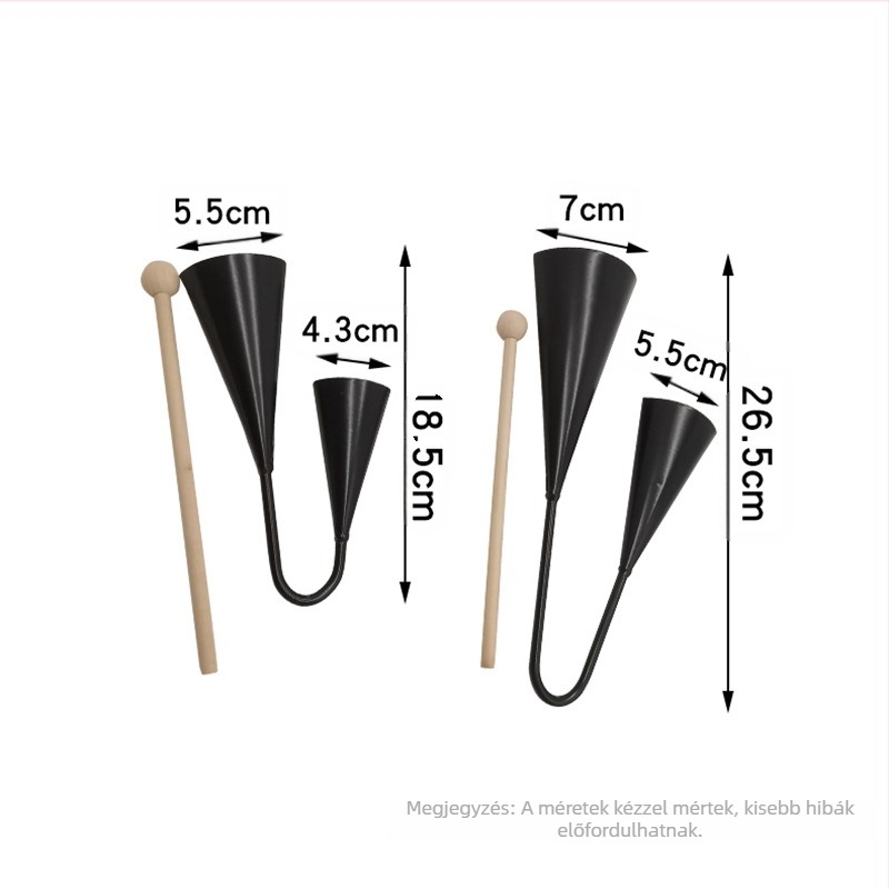 Orff ütőhangszer - Dupla trombita, fém, Jing Xuan, Gyerekek 4–6 évesek