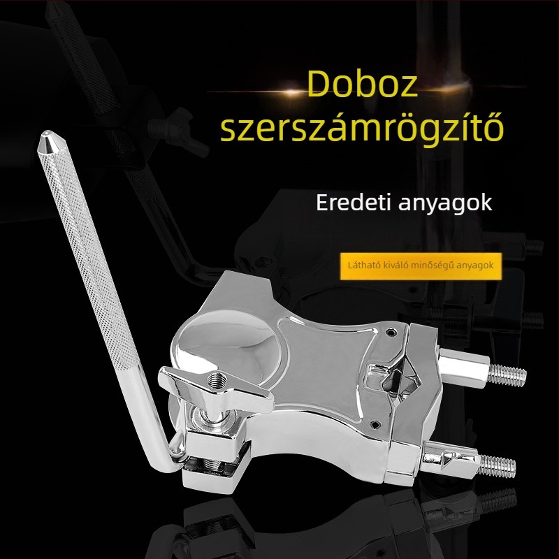 DT-35 dobkészlet kiegészítő, cinkötvözet, univerzális gömbcsuklós klipsz, nyugati ütőhangszerekhez