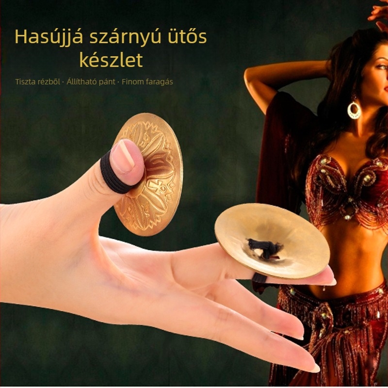 Ujjcimbál gyűrű, ötvözet, stílus Nemzeti Szél, elektrolitikus bevonat, uniszex