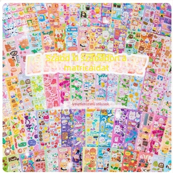 Thousand Waves koreai stílusú matricás DIY napló készlet tároló dobozzal - üzleti ajándék