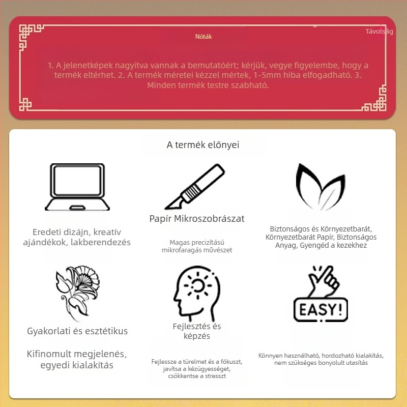 3D épületmodell ragasztós jegyzetek, márka Yi paper, nem ragasztható, papír tégla stílus, IP engedély nélkül