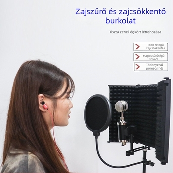 TIWASTAGE F-3 Háromajtós mikrofon-izolációs pajzs audiokönyvek felvételéhez