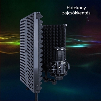 TIWASTAGE F-3 Háromajtós mikrofon-izolációs pajzs audiokönyvek felvételéhez