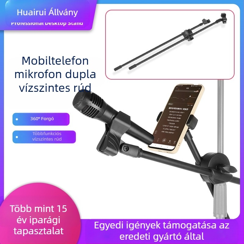 Padlóra szerelhető állványkiegészítők – univerzális kettős keresztcső-szorító két rúdhöz, alumínium/plasztik kivitel, egyes kapcsoló