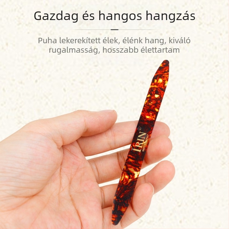 IRIN 5 darabos vegyes celluloid pengető készlet Liuqin, Yueqin, Xiao Ruan és Oud számára - hosszú rugalmas pengetők