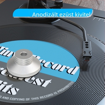 Shake CB-14 Alumínium LP vinil adapter, 7 hüvelyk, 45 RPM, ütéscsillapító stabilizátor