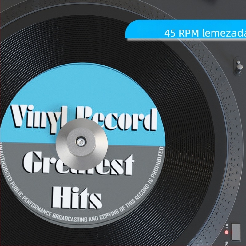 Shake CB-14 Alumínium LP vinil adapter, 7 hüvelyk, 45 RPM, ütéscsillapító stabilizátor