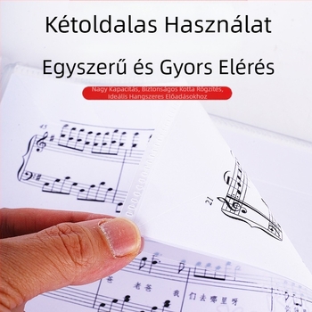 A4-es állítható, bővíthető kottaoldaltartó zongorához, Guzhenghez, dobokhoz és gitárhoz