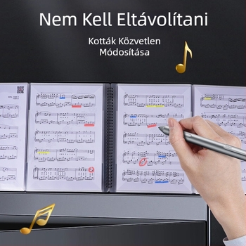 A4-es állítható, bővíthető kottaoldaltartó zongorához, Guzhenghez, dobokhoz és gitárhoz