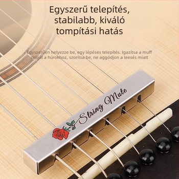 He Hang akusztikus gitár hangtompító — hangcsökkentő eszköz hangszerhez; gitár hangtompító párna
