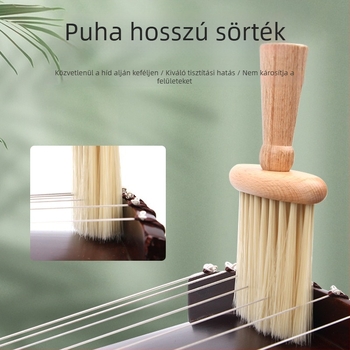 Guzheng tisztító ecset puha hosszú szálakkal – hangszerápolási eszköz Art Maker-től