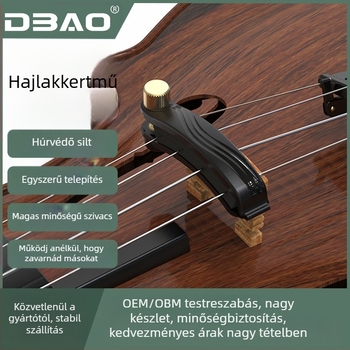 DBAO csendesítő hegedűre és erhuhoz – ABS anyag, hangtalan gyakorlás, dobozos csomagolás