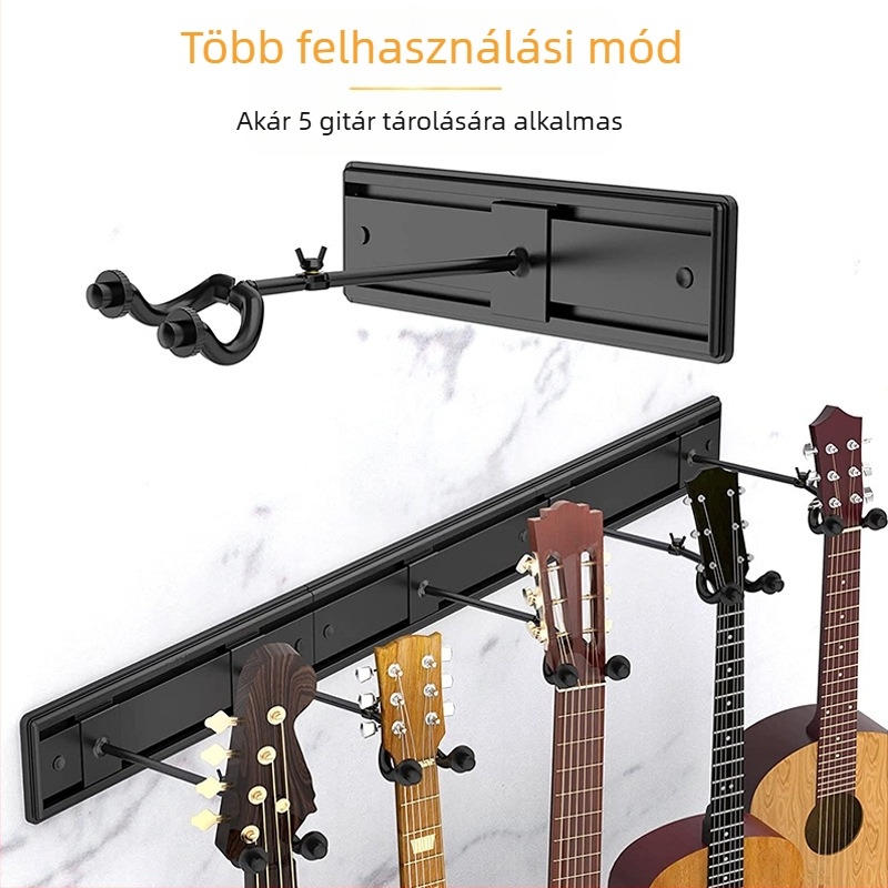 Fali elektromos gitár állvány, SG-04, alumínium ötvözet, Boying, 5 gitár számára