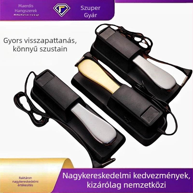 MAERDISI fém sustain pedál zongorához és elektronikus billentyűkhöz
