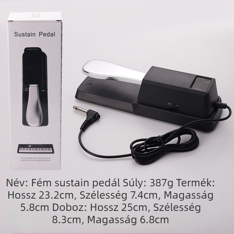 MAERDISI fém sustain pedál zongorához és elektronikus billentyűkhöz