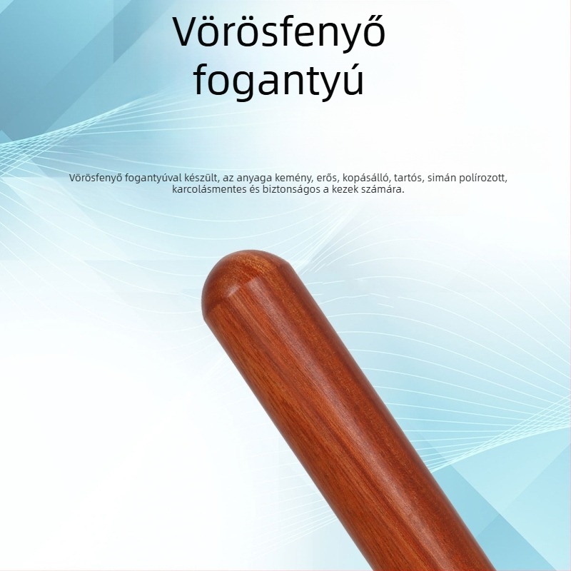 Csőkarbantartó eszköz, W5 modell, kétkezes fa nyéllel és nyomó görgővel, hangszerjavításhoz