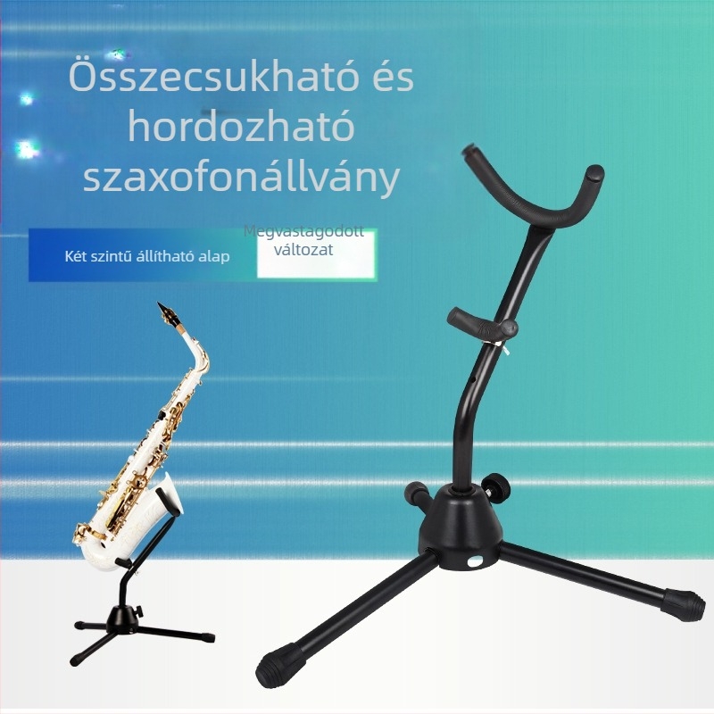 Szaxofon háromszög tartó, fém szerkezet, LD220 modell, hangszerkiegészítő
