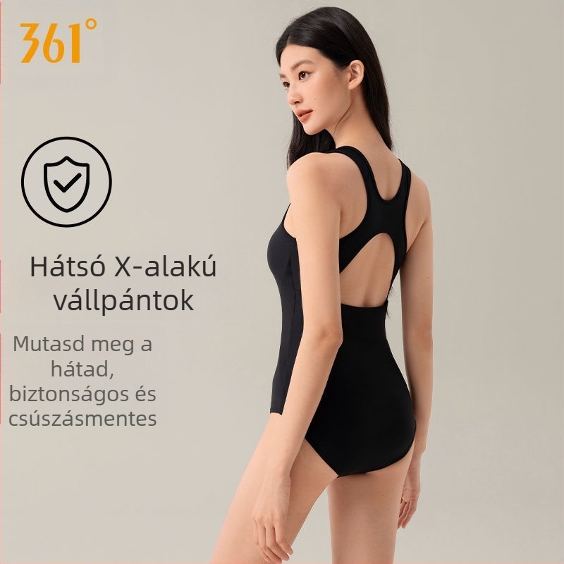 361° Női egyrészes fürdőruha kosárbetéttel, acél nélküli támogatással, nejlon anyag