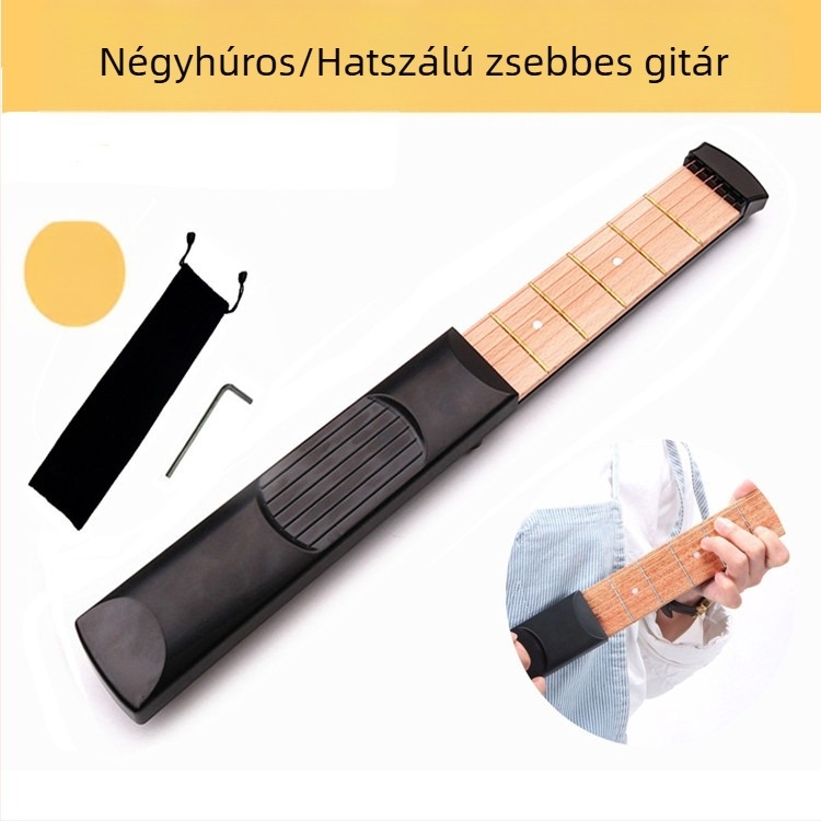 Zsebgitár ujj-edző – kézformákhoz és akkordátmenetekhez