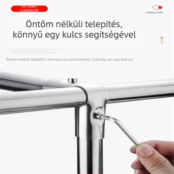 Rozsdamentes acélcső csatlakozó – SYJ Fitting-1, felület wire drawing kivitelben, rozsdamentes acélcsőkhöz, modern minimalist stílus