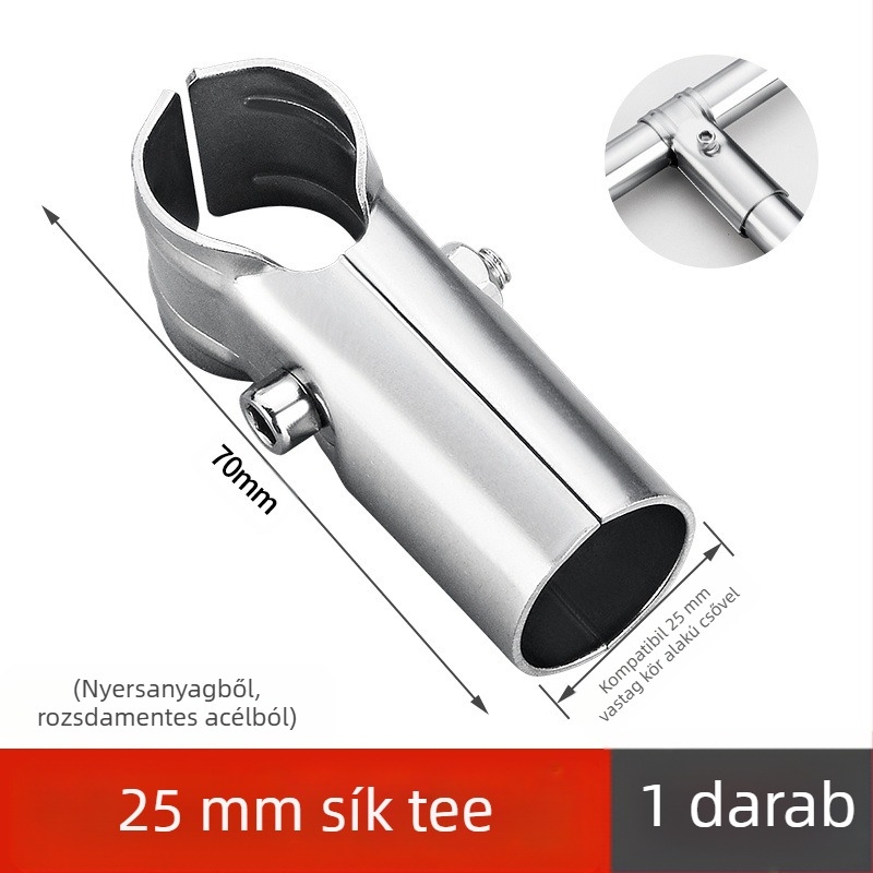 Rozsdamentes acélcső csatlakozó – SYJ Fitting-1, felület wire drawing kivitelben, rozsdamentes acélcsőkhöz, modern minimalist stílus