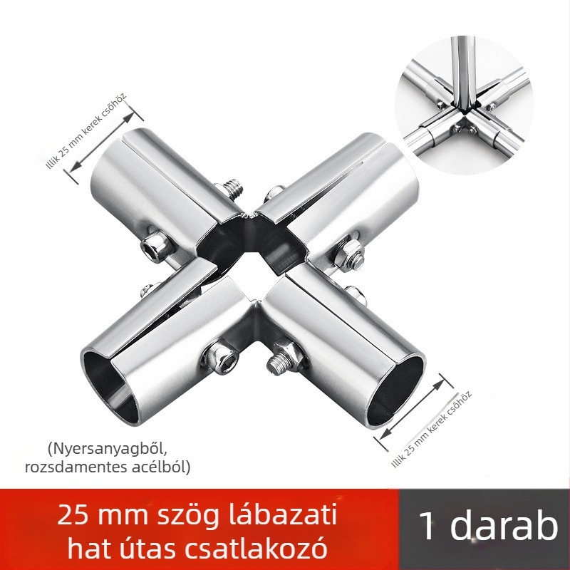 Rozsdamentes acélcső csatlakozó – SYJ Fitting-1, felület wire drawing kivitelben, rozsdamentes acélcsőkhöz, modern minimalist stílus