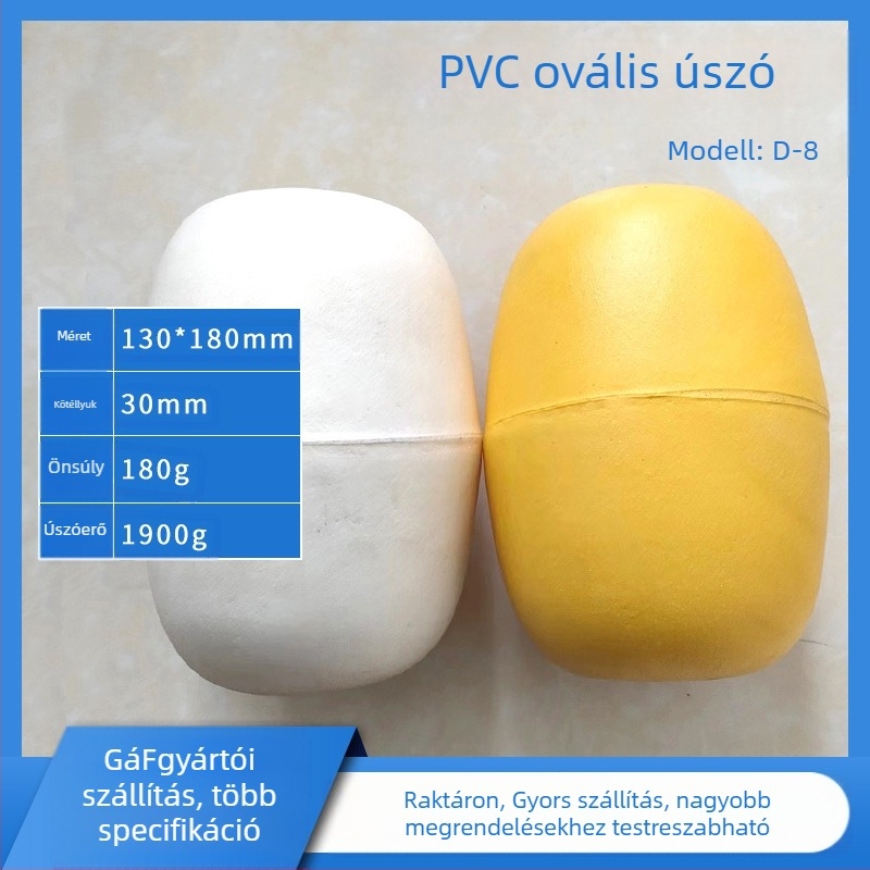 Műanyagból készült függőleges sodródó úszó horgászatához