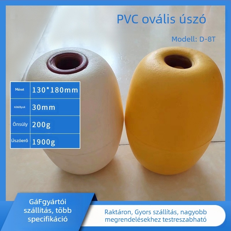 Műanyagból készült függőleges sodródó úszó horgászatához