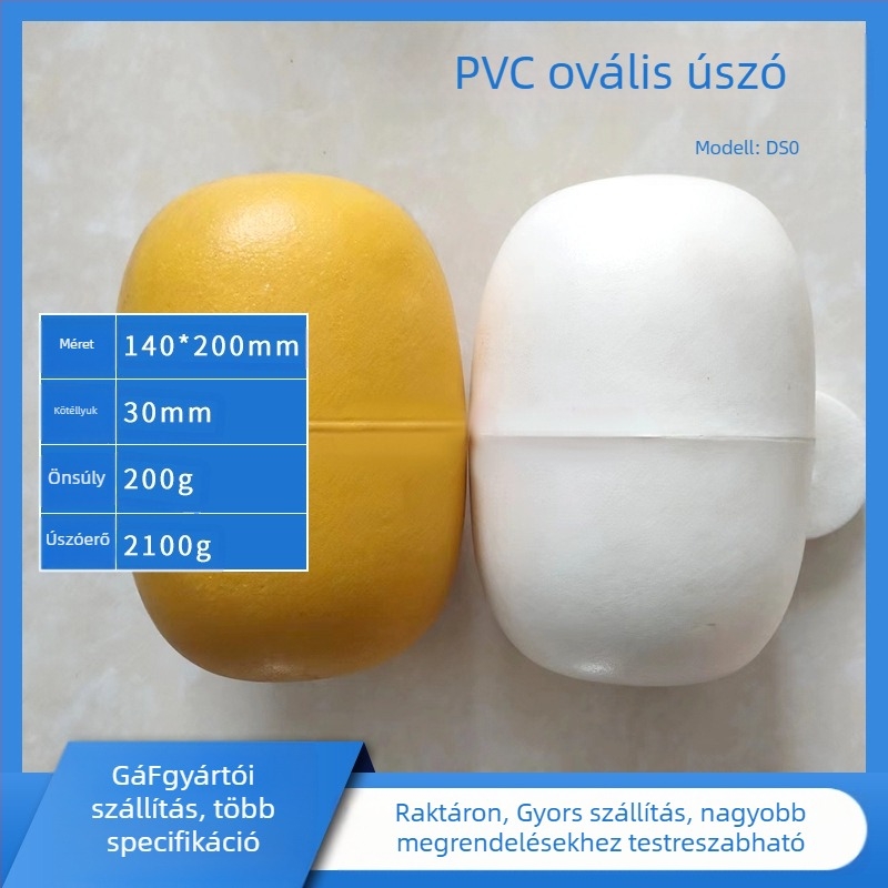 Műanyagból készült függőleges sodródó úszó horgászatához