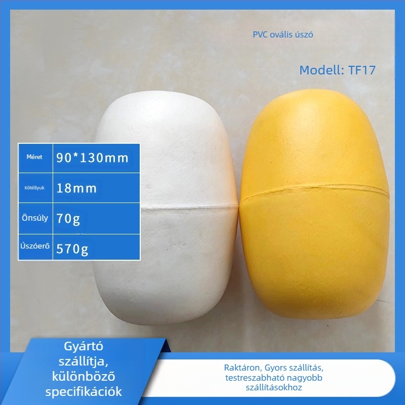 Műanyagból készült függőleges sodródó úszó horgászatához