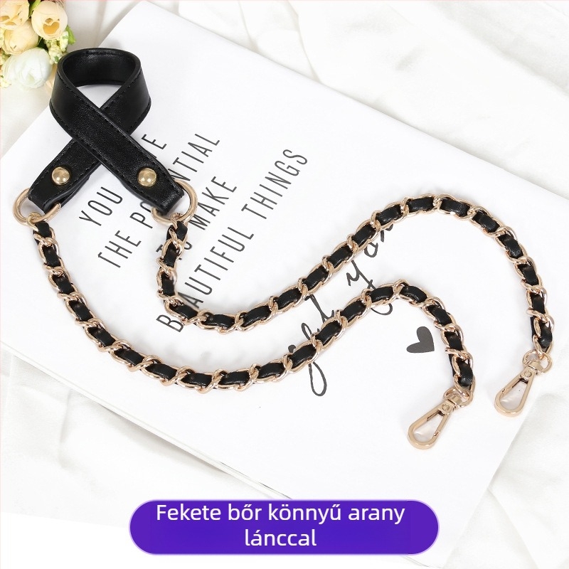 PU bőrű vállpánt fém lánccal kis táskára — crossbody stílus, 2024 tavasz, Funkció: Egyéb