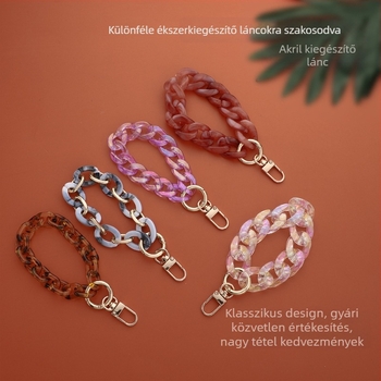 DIY ékszerekhez való lánc, müanyag/gyanta anyag, sütőben égetett felülettel, INS stílus, Plastic feng márka