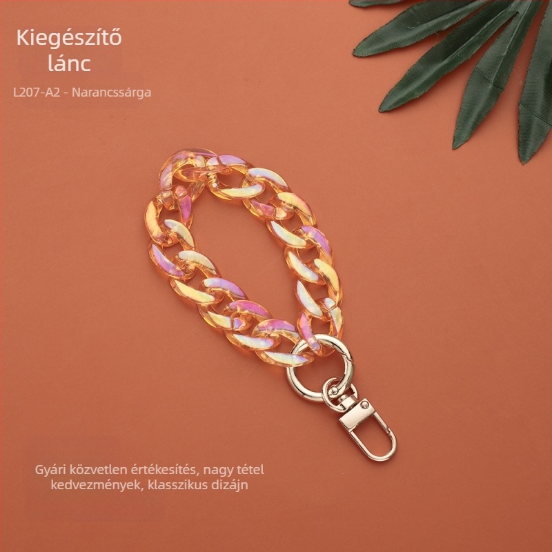 DIY ékszerekhez való lánc, müanyag/gyanta anyag, sütőben égetett felülettel, INS stílus, Plastic feng márka