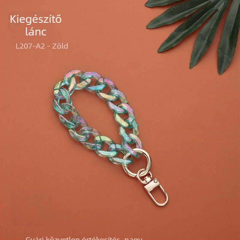 DIY ékszerekhez való lánc, müanyag/gyanta anyag, sütőben égetett felülettel, INS stílus, Plastic feng márka