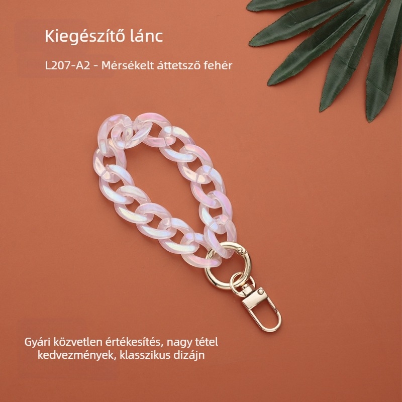 DIY ékszerekhez való lánc, müanyag/gyanta anyag, sütőben égetett felülettel, INS stílus, Plastic feng márka