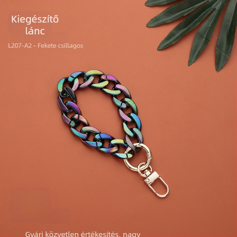 DIY ékszerekhez való lánc, müanyag/gyanta anyag, sütőben égetett felülettel, INS stílus, Plastic feng márka