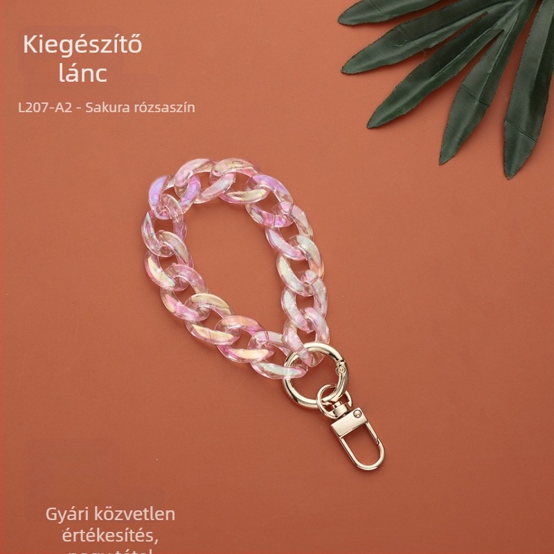 DIY ékszerekhez való lánc, müanyag/gyanta anyag, sütőben égetett felülettel, INS stílus, Plastic feng márka