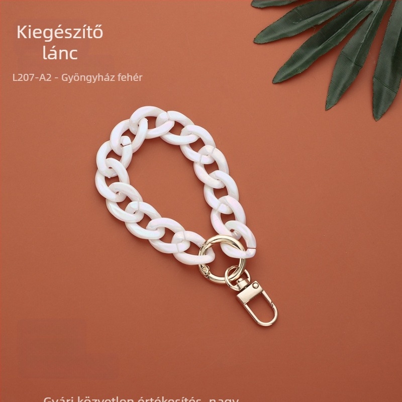 DIY ékszerekhez való lánc, müanyag/gyanta anyag, sütőben égetett felülettel, INS stílus, Plastic feng márka